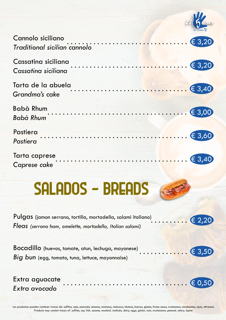 Menu El Cinco- Cafeteria Y Comida Casera-5