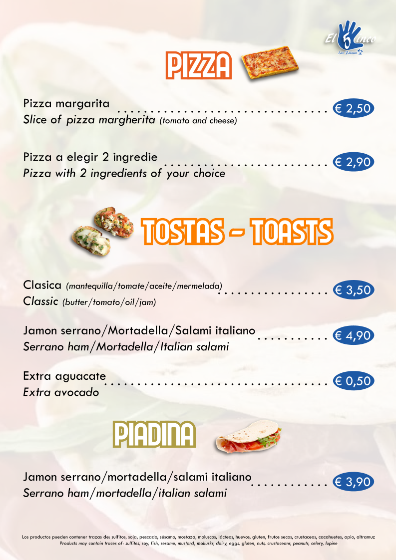 Menu El Cinco- Cafeteria Y Comida Casera-7